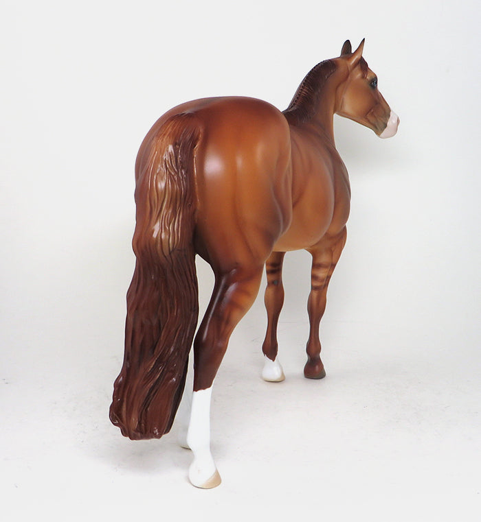 PLURIBUS~LE-2-RED DUN ISH MODEL HORSE 12/15