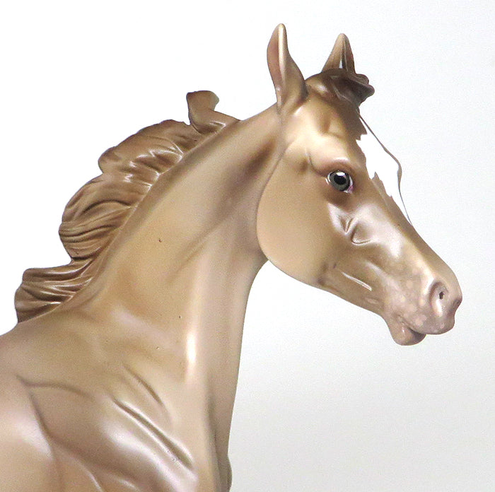 BUBBLES OF HAPPY - OOAK CHAMPAGNE YEARLING MODEL HORSE - 1/29