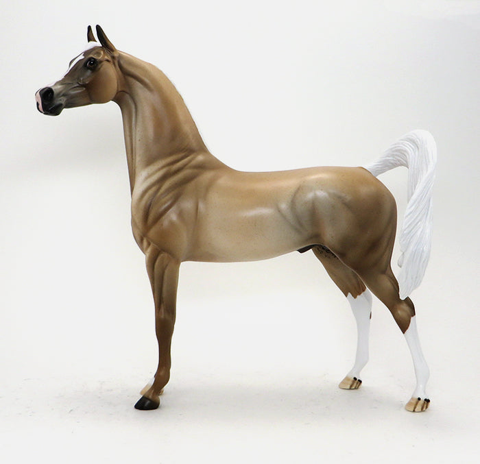 BALADI - OOAK PALOMINO ROAN ARABIAN MODEL HORSE - 10/16