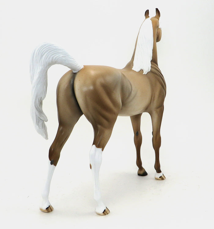 BALADI - OOAK PALOMINO ROAN ARABIAN MODEL HORSE - 10/16