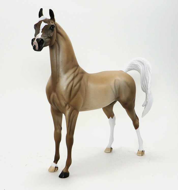 BALADI - OOAK PALOMINO ROAN ARABIAN MODEL HORSE - 10/16