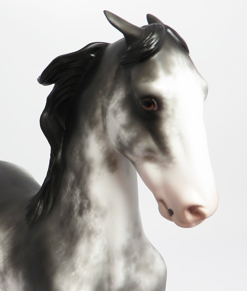 XANADU~OOAK BLACK SABINO SADDLEBRED MODEL HORSE 6/9/17