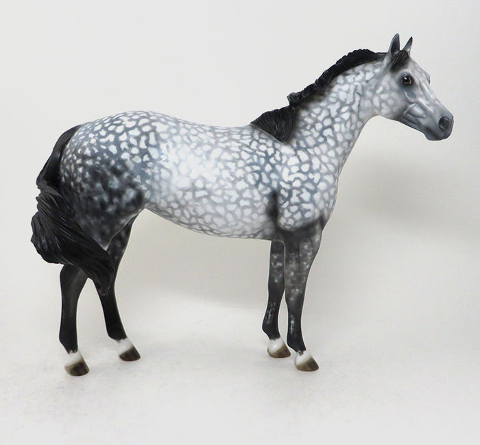 star dappled grey ish model horse