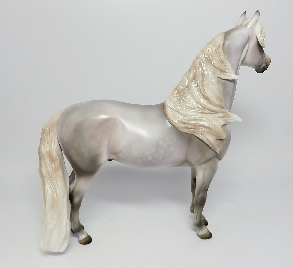 THE PATRIOT~OOAK LIGHT DAPPLE GREY MORGAN MODEL HORSE BY JULIE KEIM EQ 2017