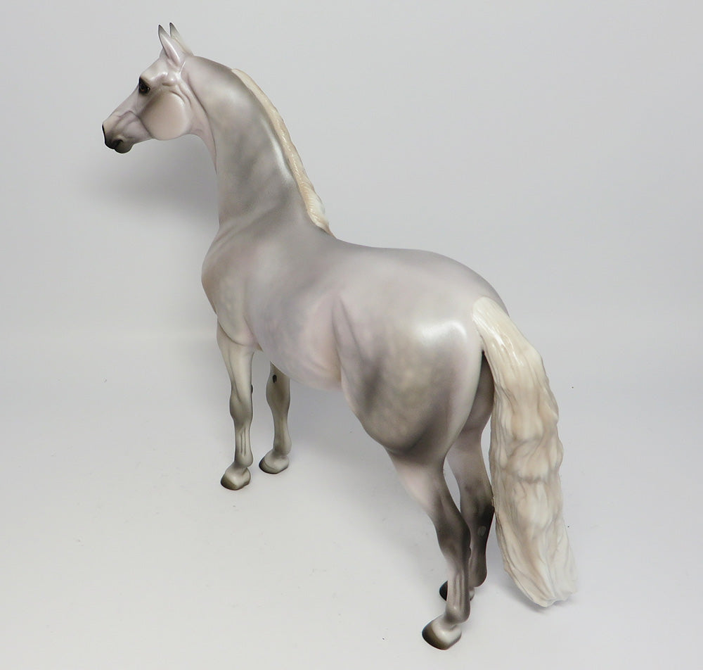 THE PATRIOT~OOAK LIGHT DAPPLE GREY MORGAN MODEL HORSE BY JULIE KEIM EQ 2017