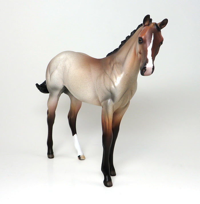 WONDERFUL TONIGHT~OOAK-BAY ROAN WEANLING~MODEL HORSE 12/15