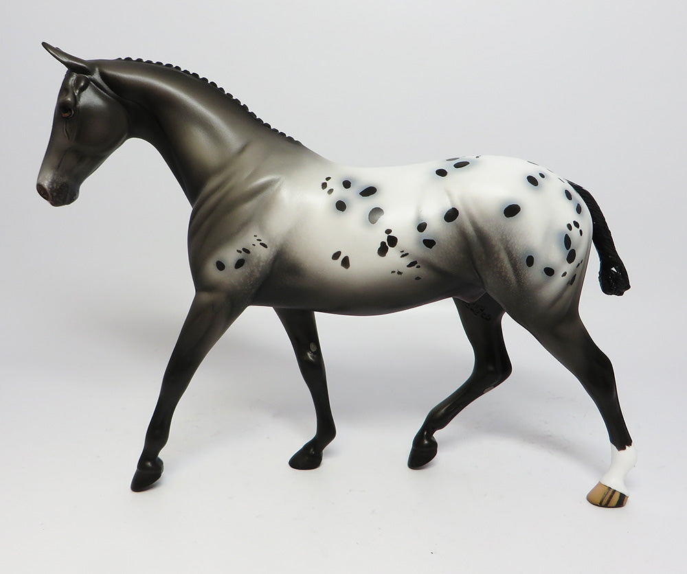 OH SHELBY~OOAK APPALOOSA BRAIDED MANE AND TAIL PONY MODEL HORSE 6/9/17