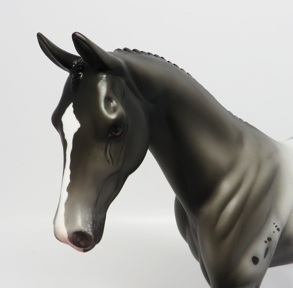 OH SHELBY~OOAK APPALOOSA BRAIDED MANE AND TAIL PONY MODEL HORSE 6/9/17