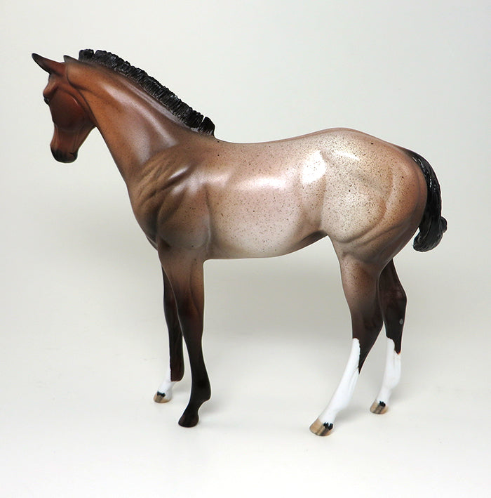 LOVE STORY~OOAK-BAY ROAN  WEANLING~MODEL HORSE 12/15