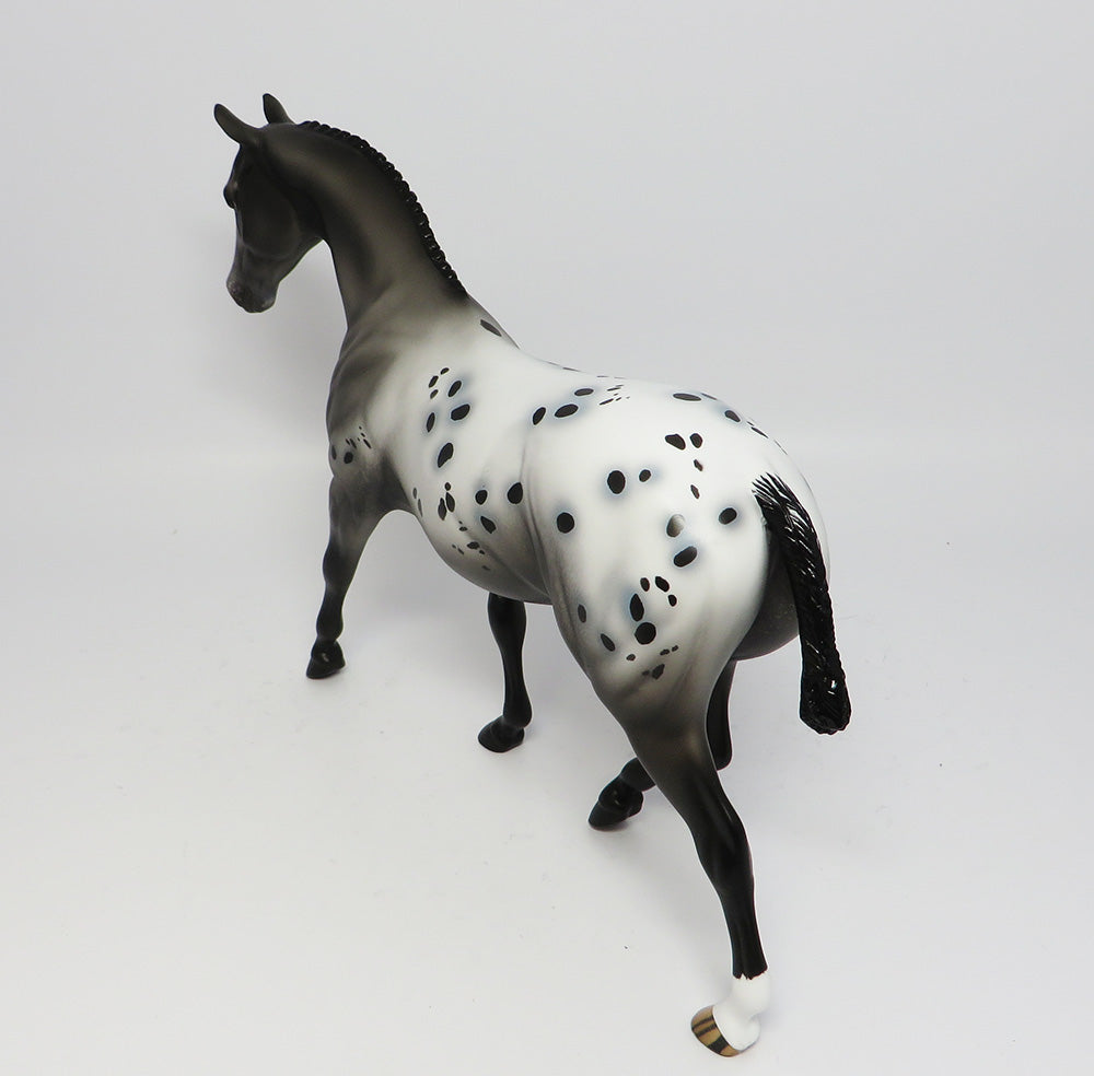 OH SHELBY~OOAK APPALOOSA BRAIDED MANE AND TAIL PONY MODEL HORSE 6/9/17