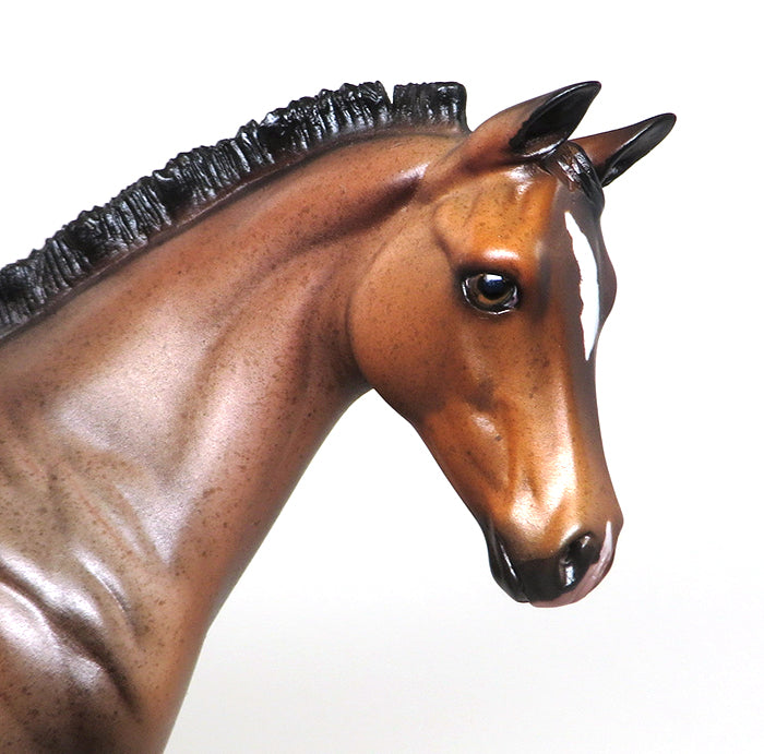 LOVE STORY~OOAK-BAY ROAN  WEANLING~MODEL HORSE 12/15