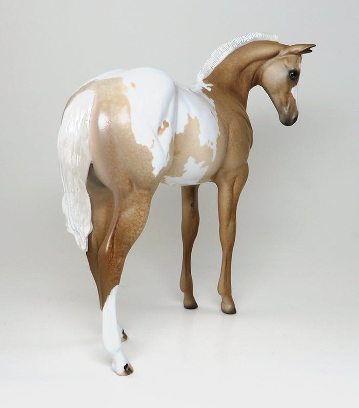 SPARKS FLY-OOAK-PALOMINO APPALOOSA WEANLING MODEL HORSE 12/15
