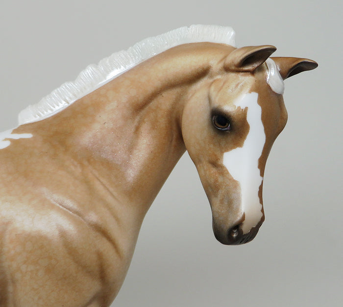SPARKS FLY-OOAK-PALOMINO APPALOOSA WEANLING MODEL HORSE 12/15