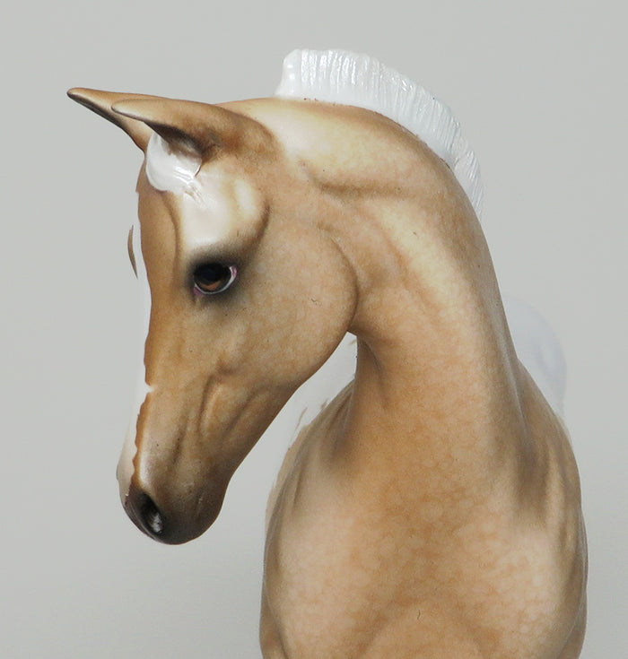 SPARKS FLY-OOAK-PALOMINO APPALOOSA WEANLING MODEL HORSE 12/15