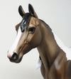 INDIE-OOAK-BUCKSKIN PAINT PALOUSE MODEL HORSE 1/4