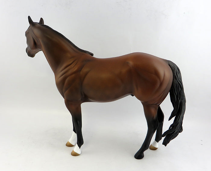 ROYAL FLUSH-OOAK DAPPLE BAY ISH MODEL HORSE 1/7/17