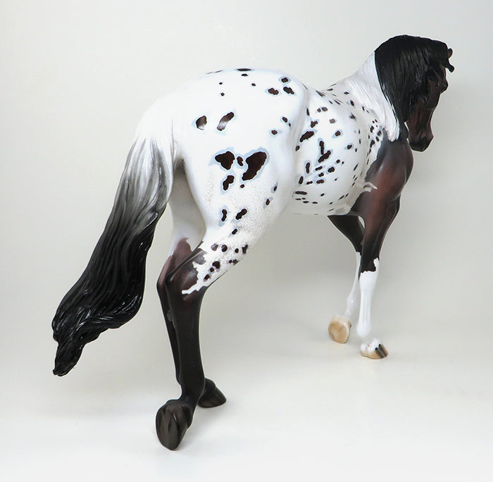 MORE THAN READY-OOAK BAY APPALOOSA THOROUGHBRED MODEL HORSE 12/16