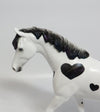 GALAXY LOVE-OOAK HEART DECORATOR PONY MODEL HORSE 1-4-18