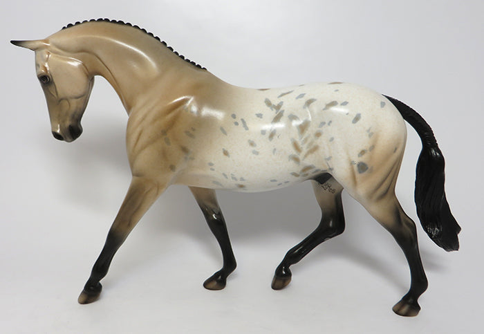 JAMES-OOAK BUCKSKIN APPALOOSA ENGLISH PONY MODEL HORSE 08/03/16