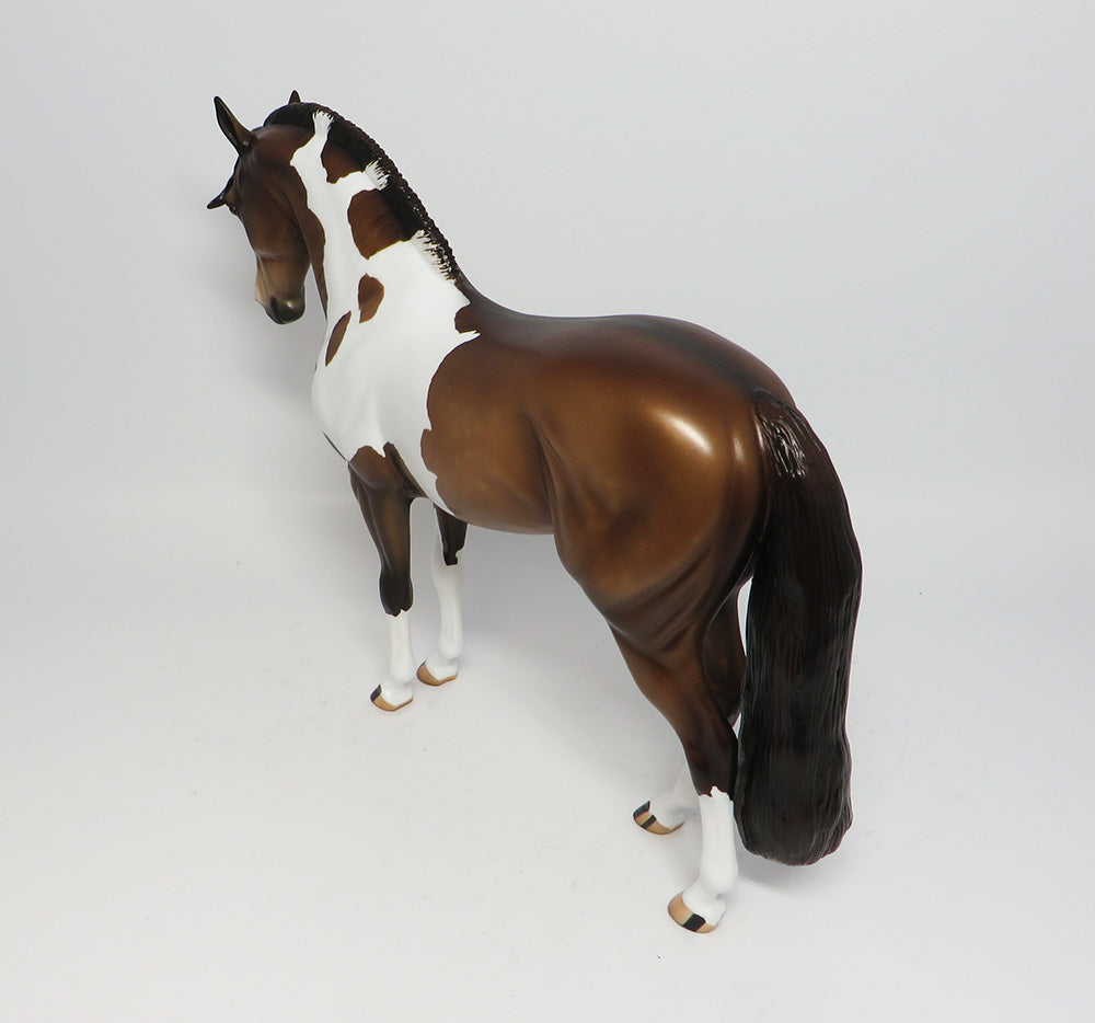 SARLES~OOAK DUN PINTO ROACHED MANE ANDALUSIAN MODEL HORSE 6/13/17