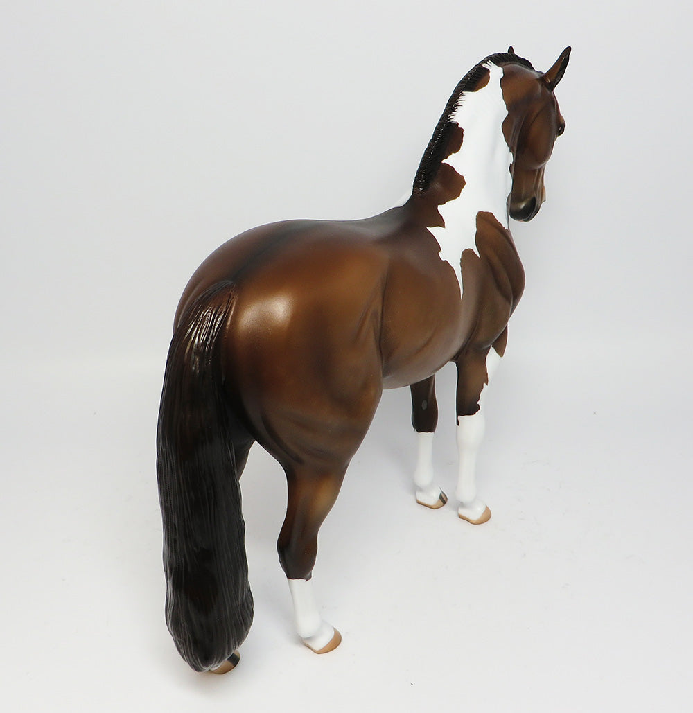 SARLES~OOAK DUN PINTO ROACHED MANE ANDALUSIAN MODEL HORSE 6/13/17