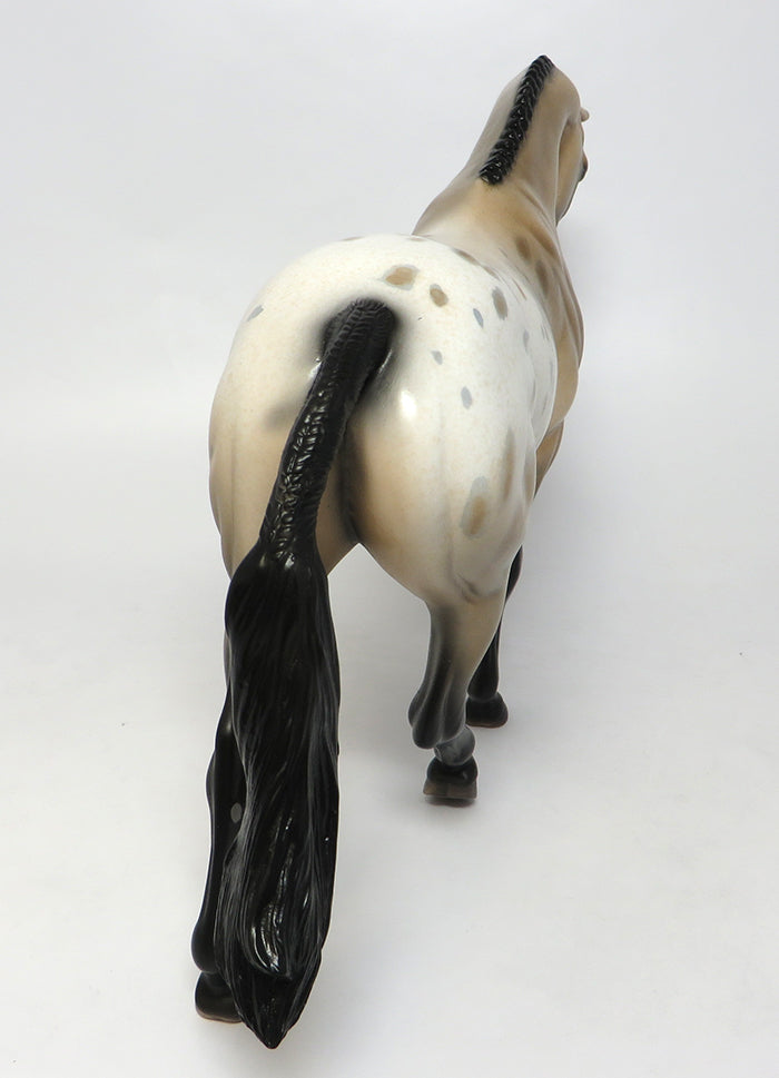 JAMES-OOAK BUCKSKIN APPALOOSA ENGLISH PONY MODEL HORSE 08/03/16