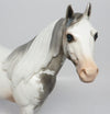 BROKEN BOW-OOAK DAPPLED GREY GHOST PAINT ISH MODEL HORSE BY DAWN QUICK EQ 2017