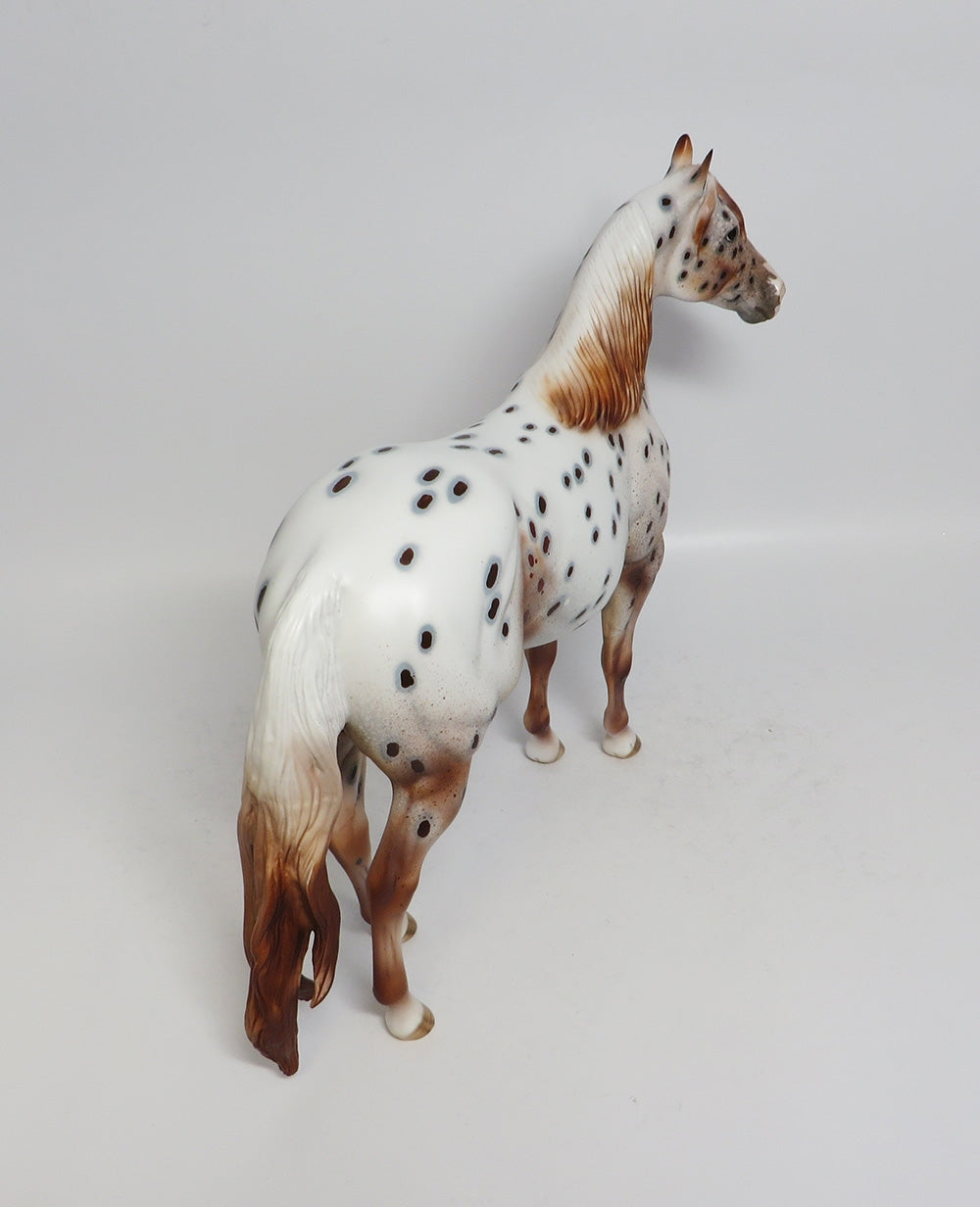 SAWGRASS~OOAK CHESTNUT APPALOOSA ISH MODEL HORSE BY DAWN QUICK 1/3/18