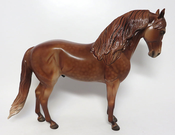 MILOSZ-OOAK CHESTNUT ANDALUSIAN MODEL HORSE 8/4