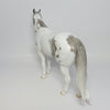 BROKEN BOW-OOAK DAPPLED GREY GHOST PAINT ISH MODEL HORSE BY DAWN QUICK EQ 2017