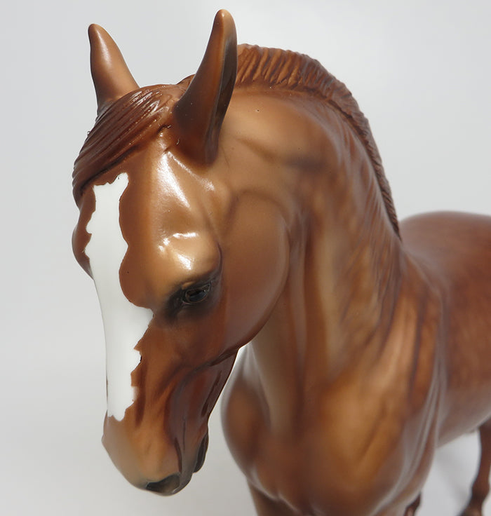 MILOSZ-OOAK CHESTNUT ANDALUSIAN MODEL HORSE 8/4