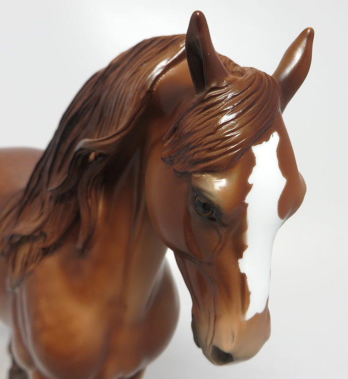MILOSZ-OOAK CHESTNUT ANDALUSIAN MODEL HORSE 8/4
