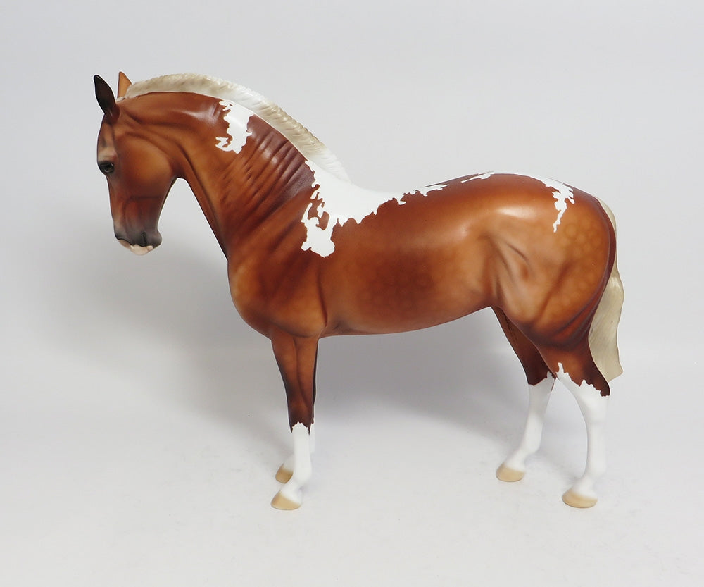 SWEET CAROLINE~OOAK DAPPLE CHESTNUT PINTO ANDALUSIAN MARE BY DAWN QUICK 1/3/18