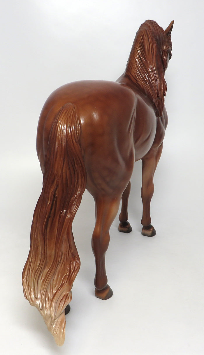 MILOSZ-OOAK CHESTNUT ANDALUSIAN MODEL HORSE 8/4