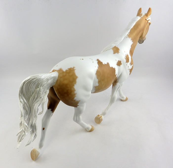 RUGBY-OOAK DAPPLE PALOMINO PAINT PALOUSE MODEL HORSE 1/6/17