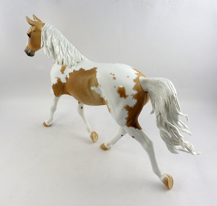 RUGBY-OOAK DAPPLE PALOMINO PAINT PALOUSE MODEL HORSE 1/6/17