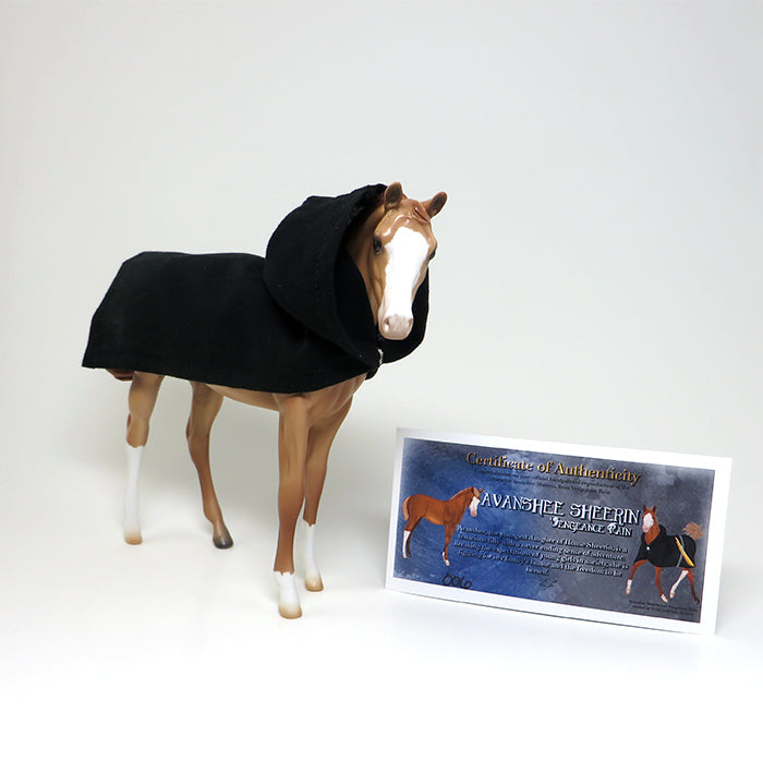 AVANSHEE SHEERIN -  LIGHT CHESTNUT WEANLING MODEL HORSE WITH CAPE