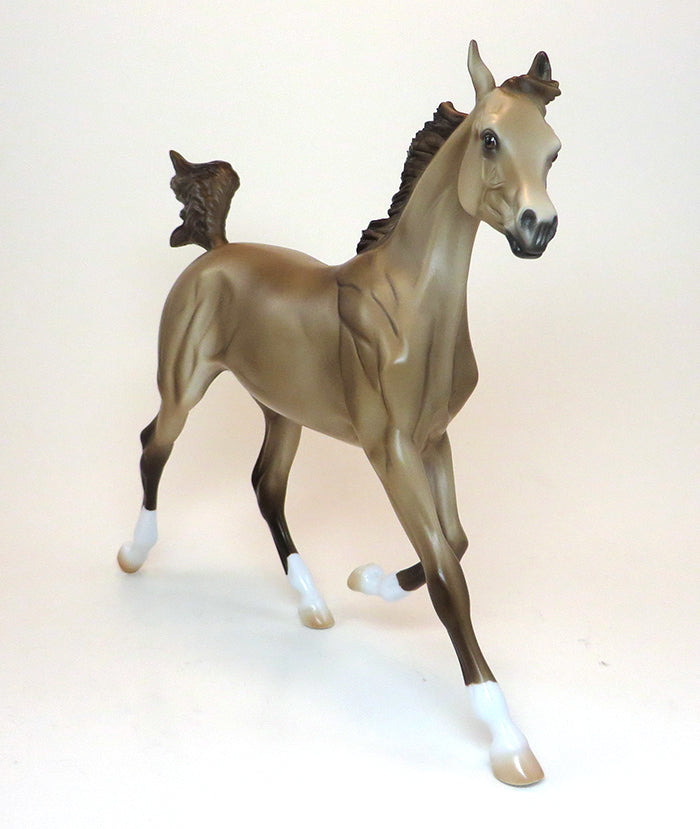 CALL ME BABY - OOAK LIGHT CHESTNUT YEARLING MODEL HORSE - 1/29