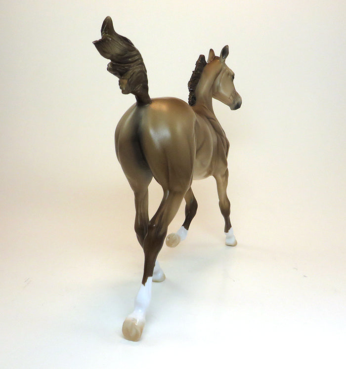 CALL ME BABY - OOAK LIGHT CHESTNUT YEARLING MODEL HORSE - 1/29