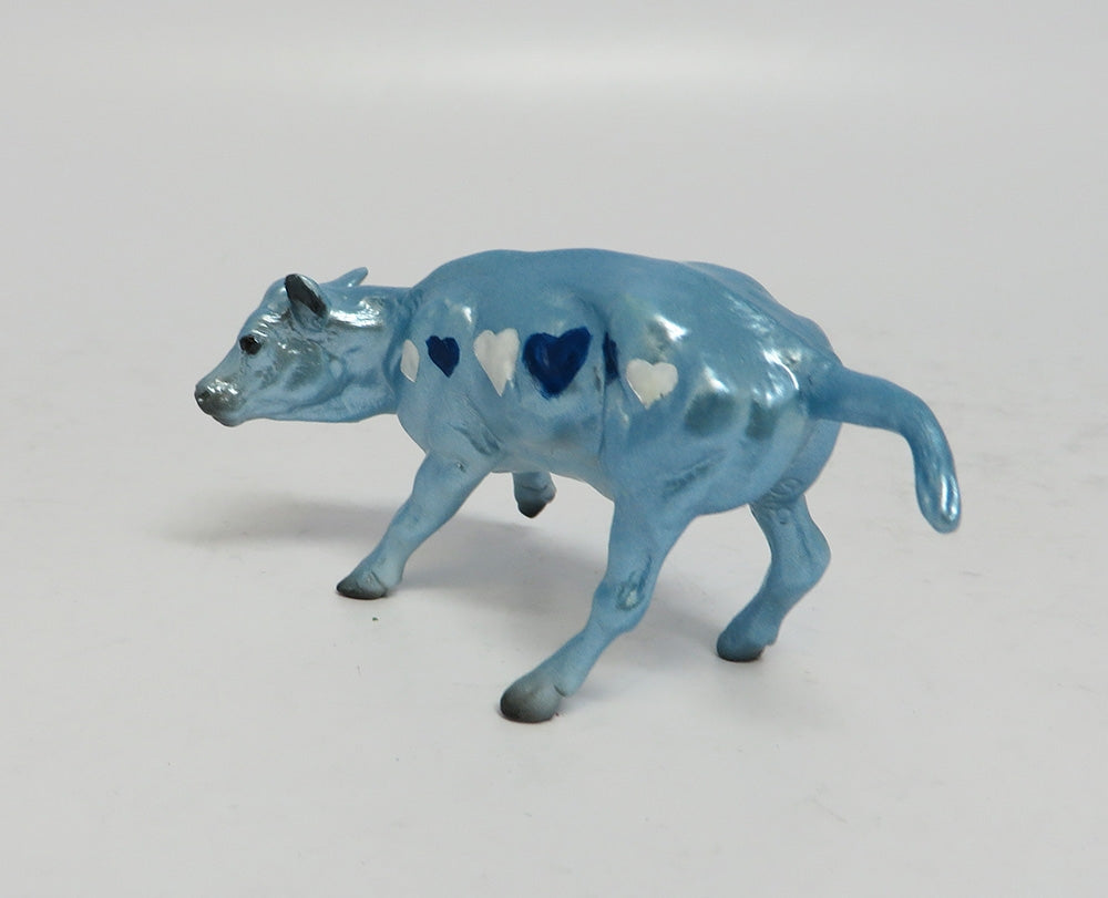 HANK-OOAK NON CUSTOM METALLIC LIGHT BLUE CALF W/ HEARTS EA 2018