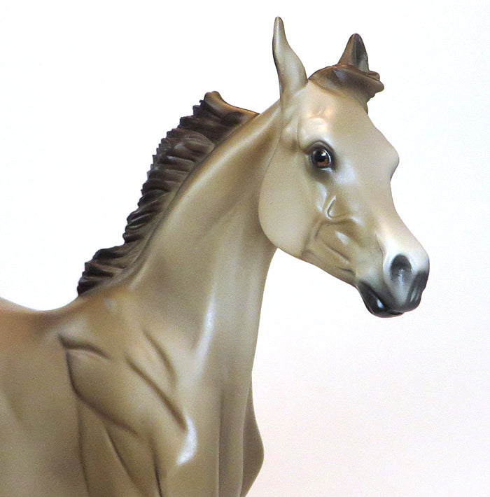 CALL ME BABY - OOAK LIGHT CHESTNUT YEARLING MODEL HORSE - 1/29