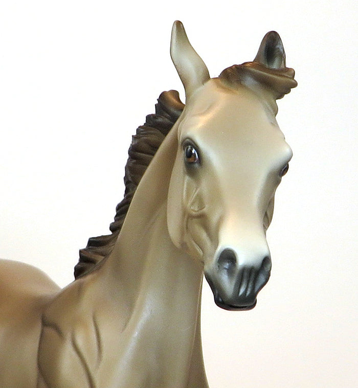 CALL ME BABY - OOAK LIGHT CHESTNUT YEARLING MODEL HORSE - 1/29