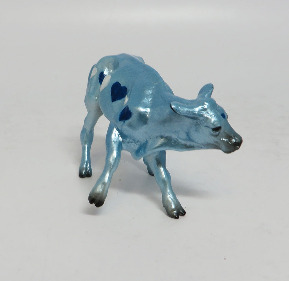 HANK-OOAK NON CUSTOM METALLIC LIGHT BLUE CALF W/ HEARTS EA 2018