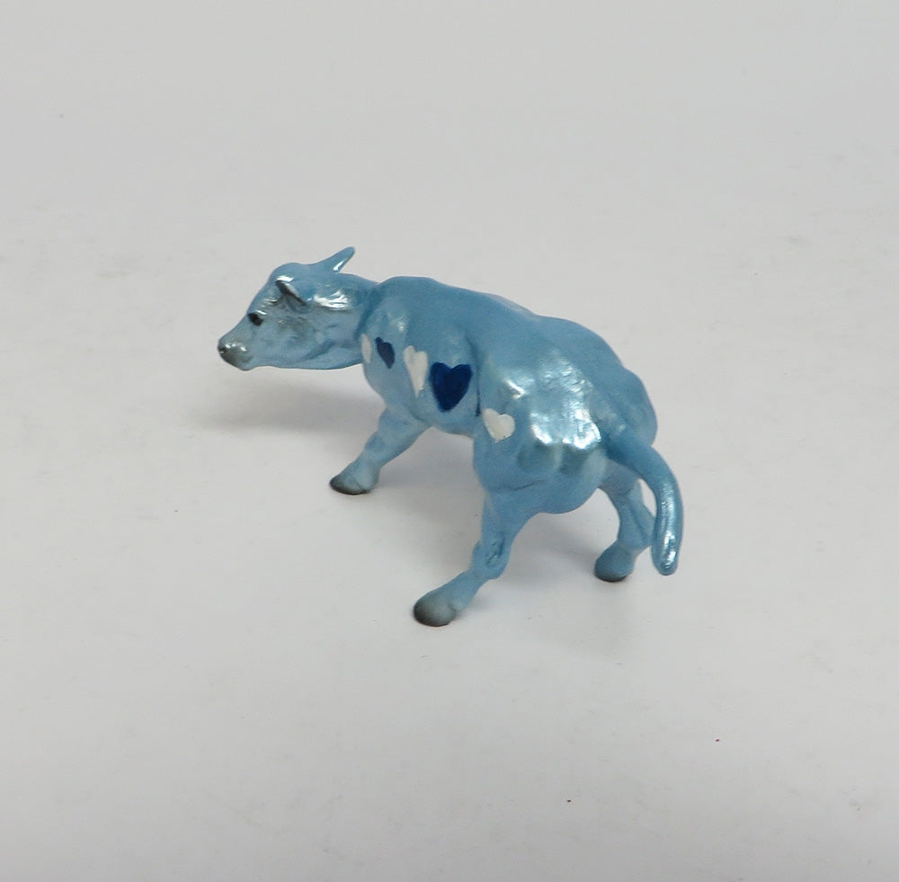 HANK-OOAK NON CUSTOM METALLIC LIGHT BLUE CALF W/ HEARTS EA 2018