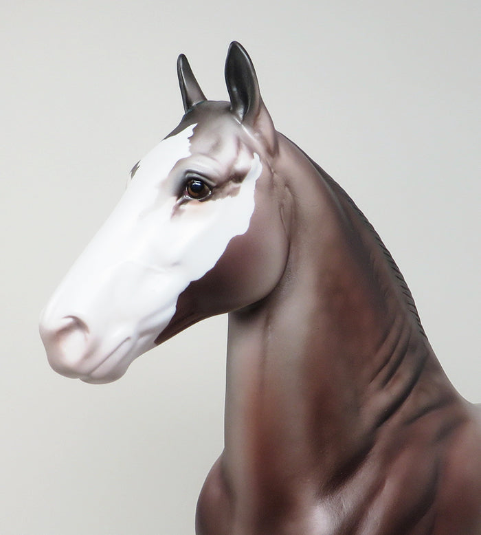OLYMPUS - ROSE GREY PAINT TROTTING DRAFTER MODEL HORSE - 2/5
