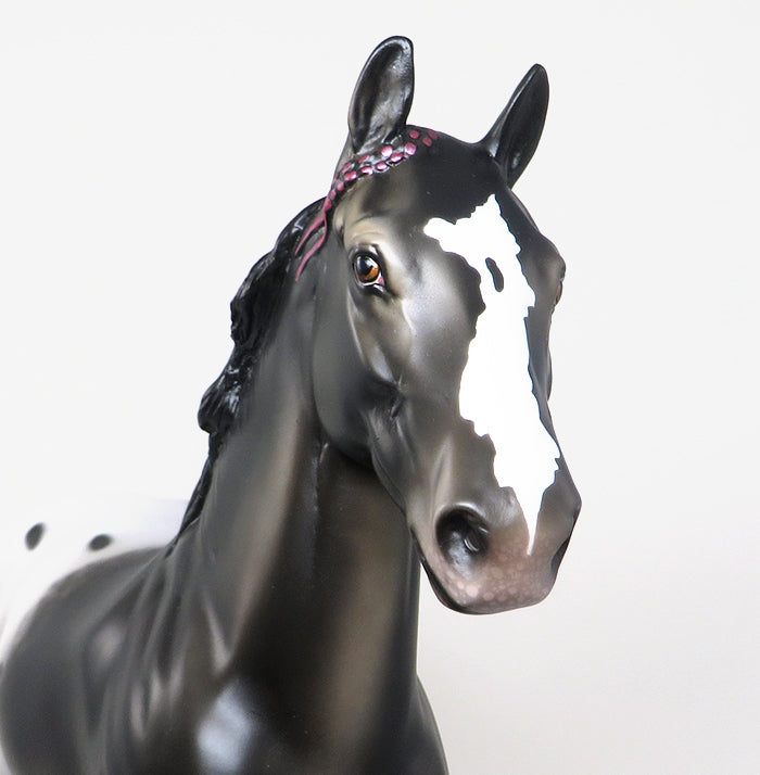 AESOP - OOAK APPALOOSA TROTTING DRAFTER MODEL HORSE - 2/5