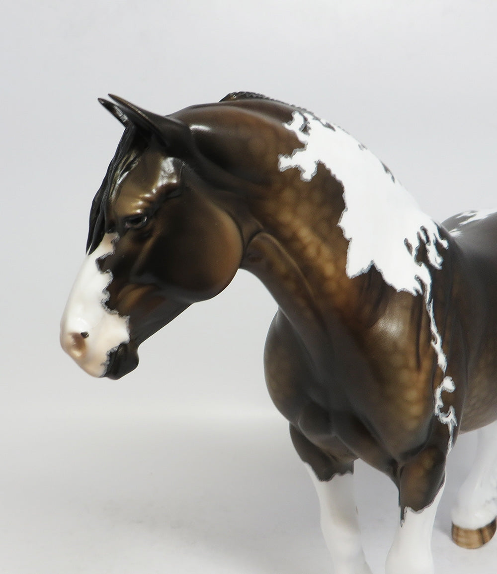 LINE BACKER-OOAK SOOTY BUCKSKIN PAINT BUNNY MODEL HORSE SUPER BOWL SALE 2018