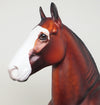 ADORE - OOAK BAY TROTTING DRAFTER MODEL HORSE - 2/5