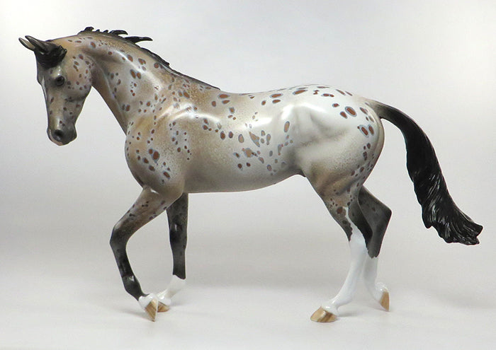 COCHISE-OOAK BAY APPALOOSA THOROUGHBRD MODEL HORSE 8/5