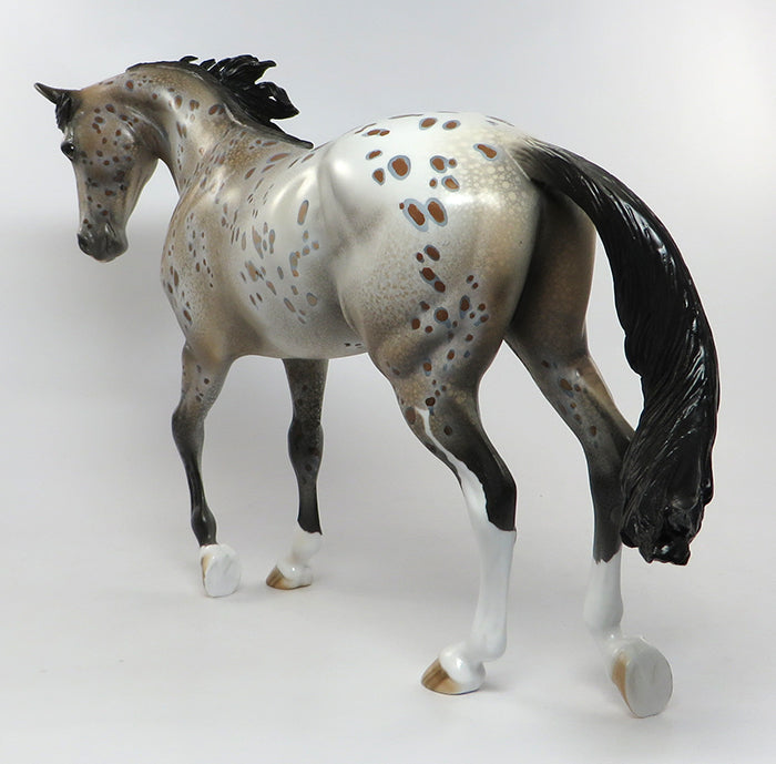 COCHISE-OOAK BAY APPALOOSA THOROUGHBRD MODEL HORSE 8/5